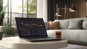 trading online on a laptop 1