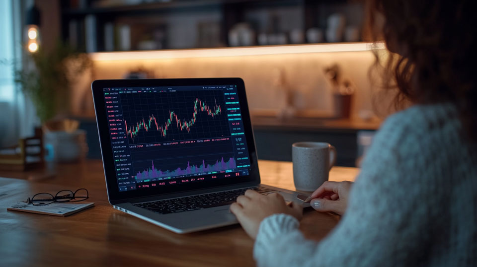 Cryptocurrency tools shown on laptop