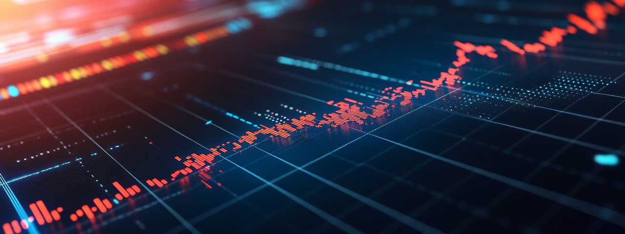 Fluctuaciones del mercado visualizadas en gráficos de negociación Fluctuaciones del mercado visualizadas en gráficos de negociación