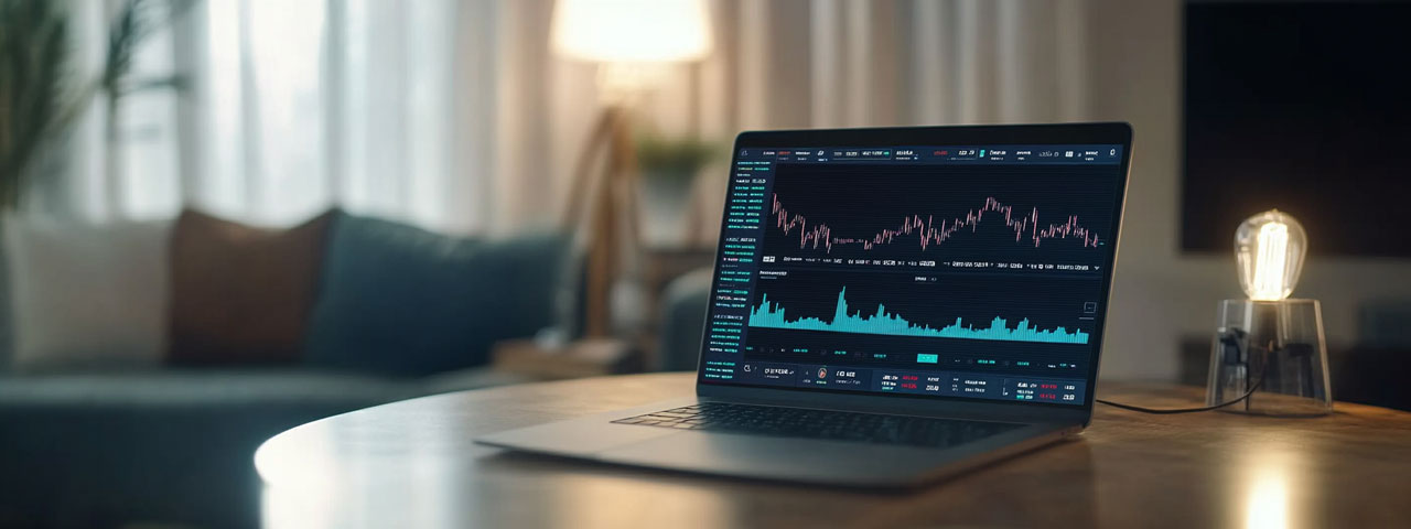 Plataforma portátil estable para operar Stable laptop platform for trading