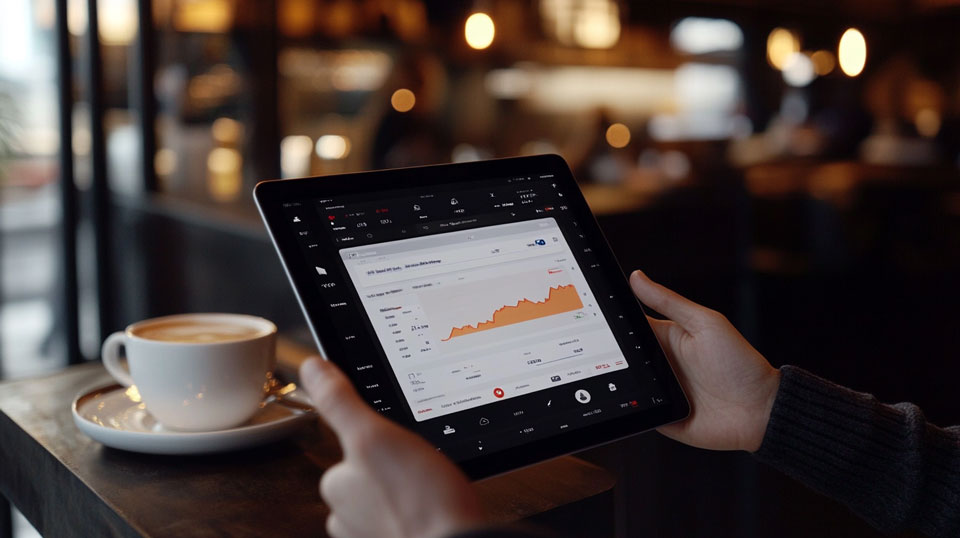 Streamlined trading with tablet app