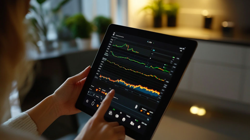 Successful trades via tablet app